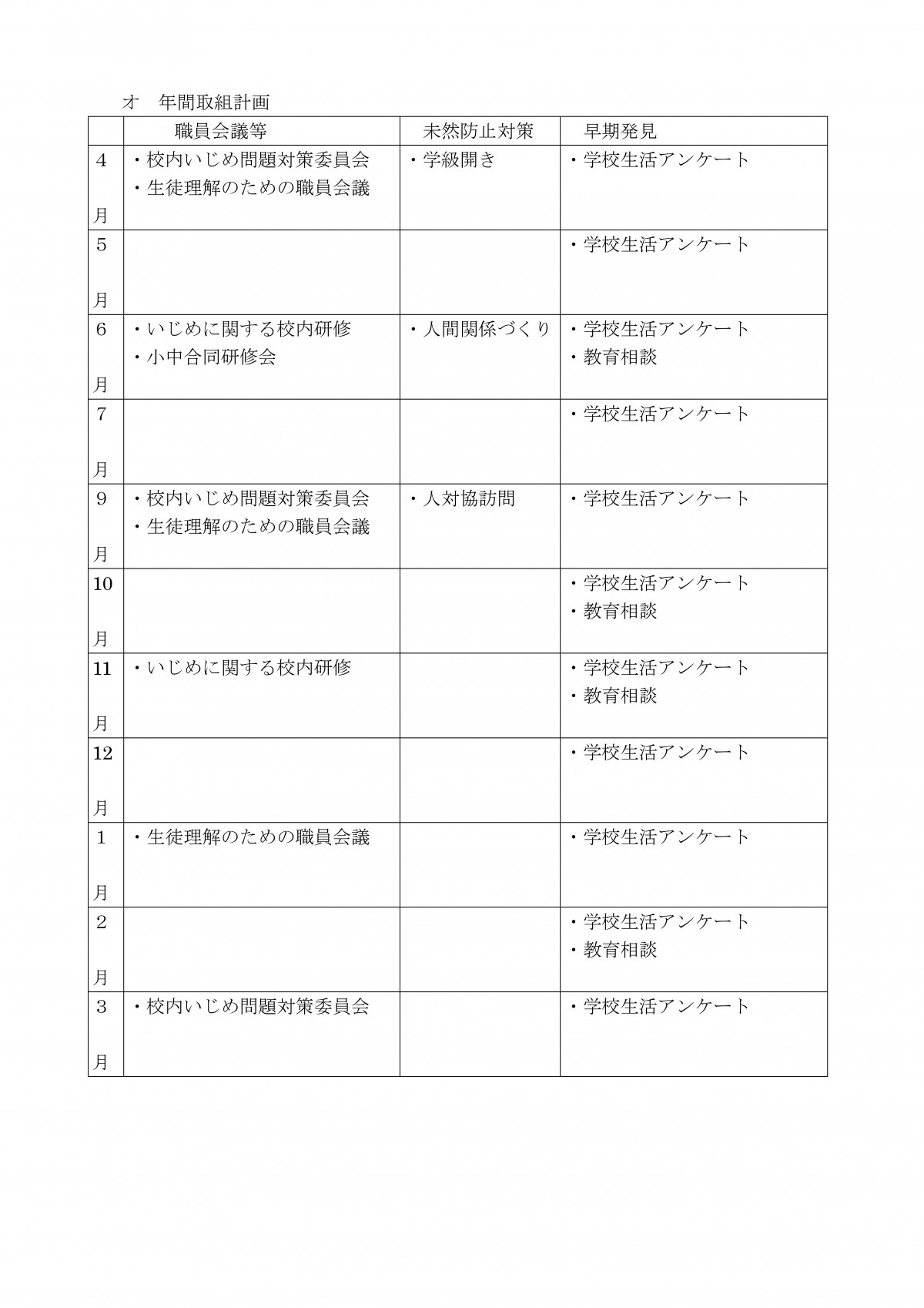 Microsoft Word - 学校いじめ防止基本方針-08